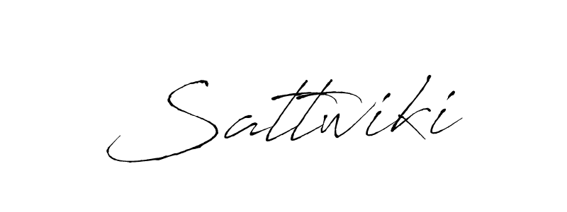 Make a beautiful signature design for name Sattwiki. With this signature (Antro_Vectra) style, you can create a handwritten signature for free. Sattwiki signature style 6 images and pictures png