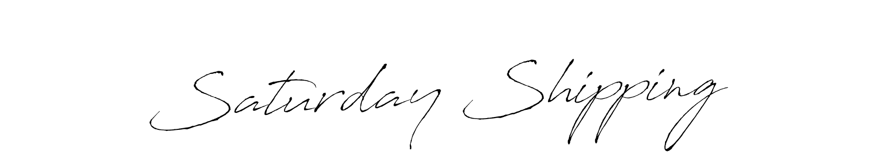 Use a signature maker to create a handwritten signature online. With this signature software, you can design (Antro_Vectra) your own signature for name Saturday Shipping. Saturday Shipping signature style 6 images and pictures png