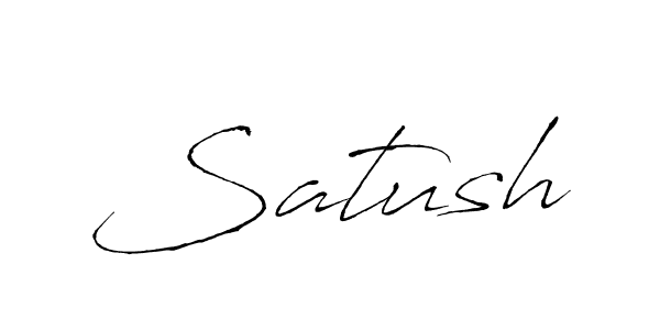 Design your own signature with our free online signature maker. With this signature software, you can create a handwritten (Antro_Vectra) signature for name Satush. Satush signature style 6 images and pictures png