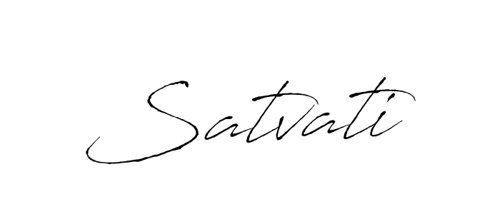 The best way (Antro_Vectra) to make a short signature is to pick only two or three words in your name. The name Satvati include a total of six letters. For converting this name. Satvati signature style 6 images and pictures png