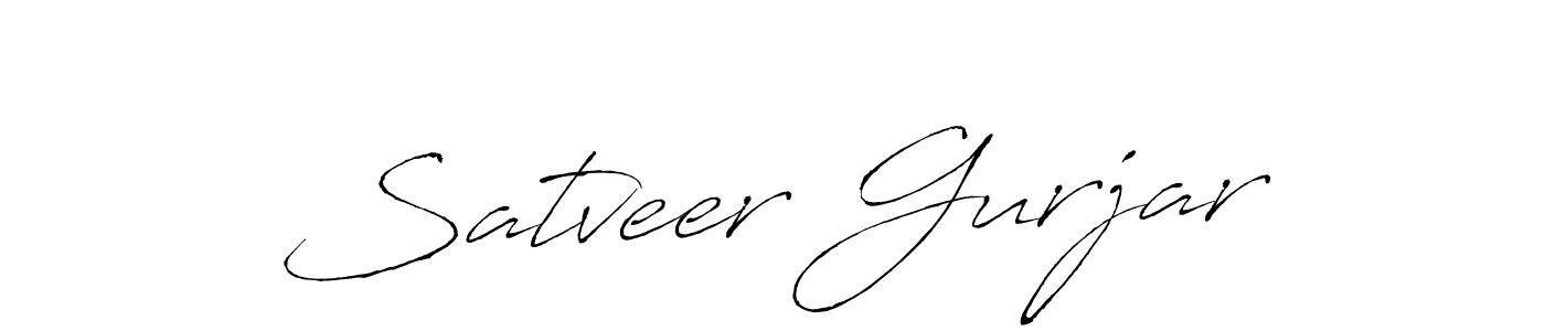 Design your own signature with our free online signature maker. With this signature software, you can create a handwritten (Antro_Vectra) signature for name Satveer Gurjar. Satveer Gurjar signature style 6 images and pictures png