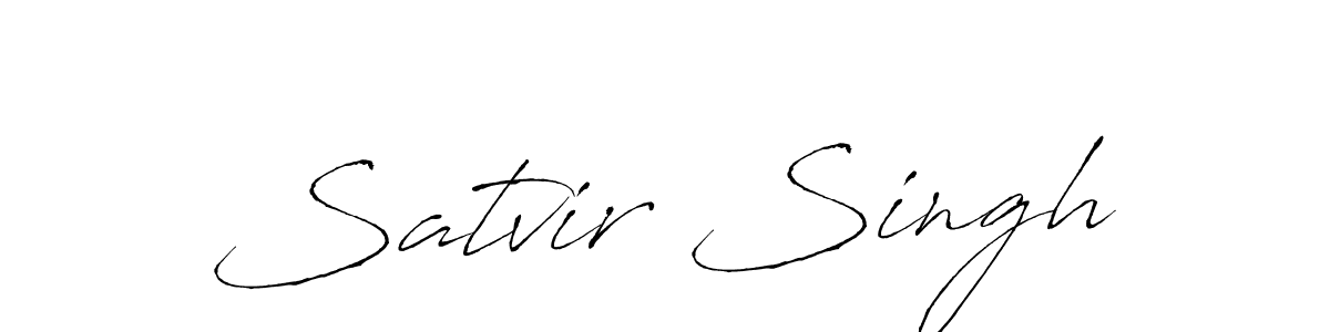 How to make Satvir Singh signature? Antro_Vectra is a professional autograph style. Create handwritten signature for Satvir Singh name. Satvir Singh signature style 6 images and pictures png