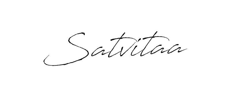 Make a beautiful signature design for name Satvitaa. With this signature (Antro_Vectra) style, you can create a handwritten signature for free. Satvitaa signature style 6 images and pictures png
