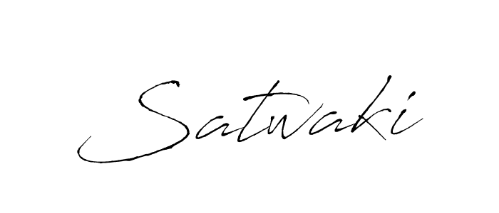 Make a beautiful signature design for name Satwaki. With this signature (Antro_Vectra) style, you can create a handwritten signature for free. Satwaki signature style 6 images and pictures png