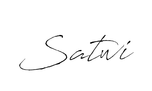 Create a beautiful signature design for name Satwi. With this signature (Antro_Vectra) fonts, you can make a handwritten signature for free. Satwi signature style 6 images and pictures png