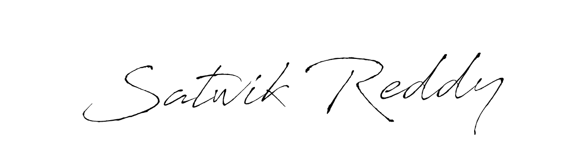 How to make Satwik Reddy name signature. Use Antro_Vectra style for creating short signs online. This is the latest handwritten sign. Satwik Reddy signature style 6 images and pictures png