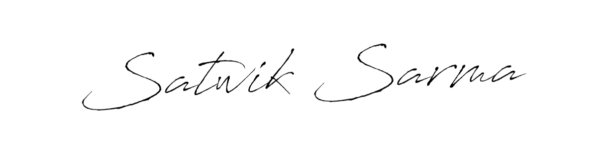 How to make Satwik Sarma signature? Antro_Vectra is a professional autograph style. Create handwritten signature for Satwik Sarma name. Satwik Sarma signature style 6 images and pictures png