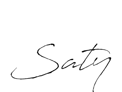 Antro_Vectra is a professional signature style that is perfect for those who want to add a touch of class to their signature. It is also a great choice for those who want to make their signature more unique. Get Saty name to fancy signature for free. Saty signature style 6 images and pictures png