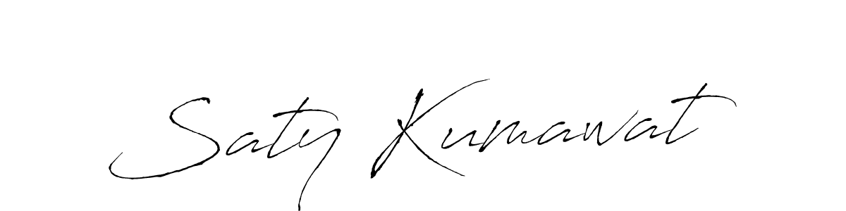 Design your own signature with our free online signature maker. With this signature software, you can create a handwritten (Antro_Vectra) signature for name Saty Kumawat. Saty Kumawat signature style 6 images and pictures png