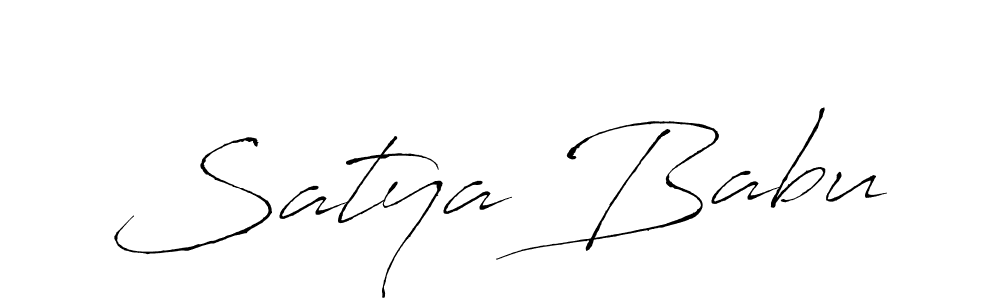 Use a signature maker to create a handwritten signature online. With this signature software, you can design (Antro_Vectra) your own signature for name Satya Babu. Satya Babu signature style 6 images and pictures png