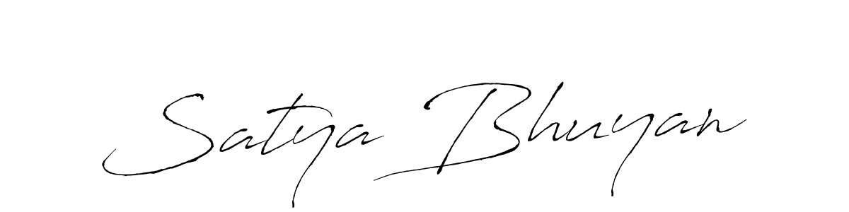 How to make Satya Bhuyan signature? Antro_Vectra is a professional autograph style. Create handwritten signature for Satya Bhuyan name. Satya Bhuyan signature style 6 images and pictures png