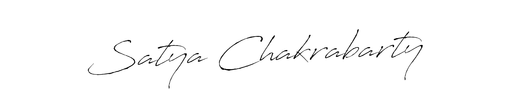 Make a beautiful signature design for name Satya Chakrabarty. With this signature (Antro_Vectra) style, you can create a handwritten signature for free. Satya Chakrabarty signature style 6 images and pictures png