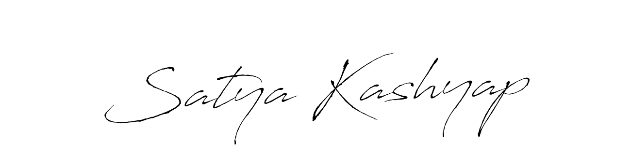 Satya Kashyap stylish signature style. Best Handwritten Sign (Antro_Vectra) for my name. Handwritten Signature Collection Ideas for my name Satya Kashyap. Satya Kashyap signature style 6 images and pictures png