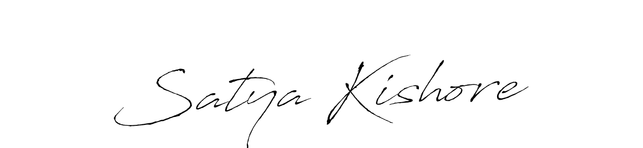 Design your own signature with our free online signature maker. With this signature software, you can create a handwritten (Antro_Vectra) signature for name Satya Kishore. Satya Kishore signature style 6 images and pictures png