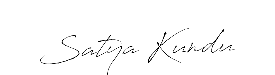 Design your own signature with our free online signature maker. With this signature software, you can create a handwritten (Antro_Vectra) signature for name Satya Kundu. Satya Kundu signature style 6 images and pictures png