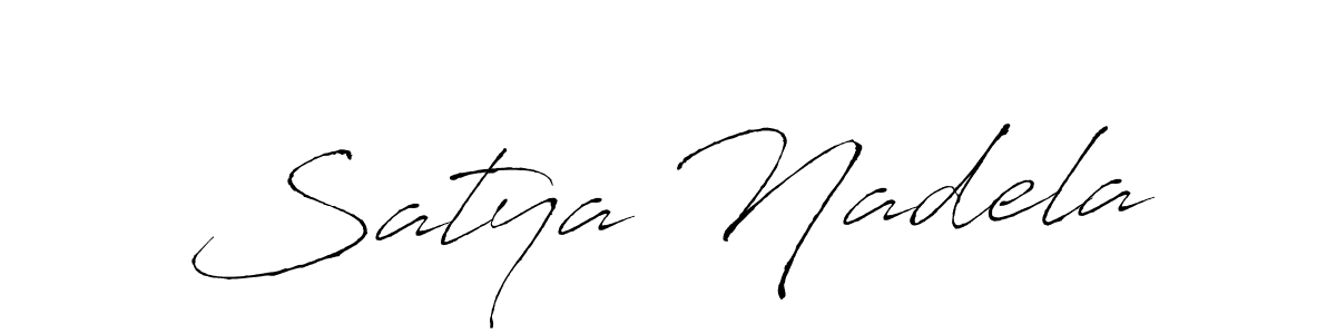 Satya Nadela stylish signature style. Best Handwritten Sign (Antro_Vectra) for my name. Handwritten Signature Collection Ideas for my name Satya Nadela. Satya Nadela signature style 6 images and pictures png