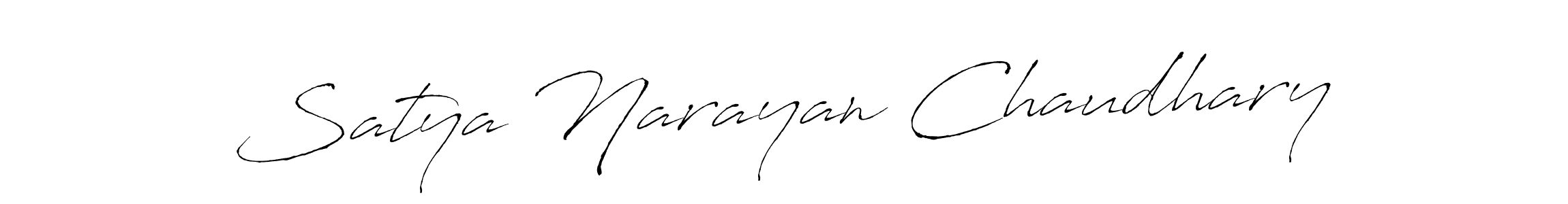 Design your own signature with our free online signature maker. With this signature software, you can create a handwritten (Antro_Vectra) signature for name Satya Narayan Chaudhary. Satya Narayan Chaudhary signature style 6 images and pictures png