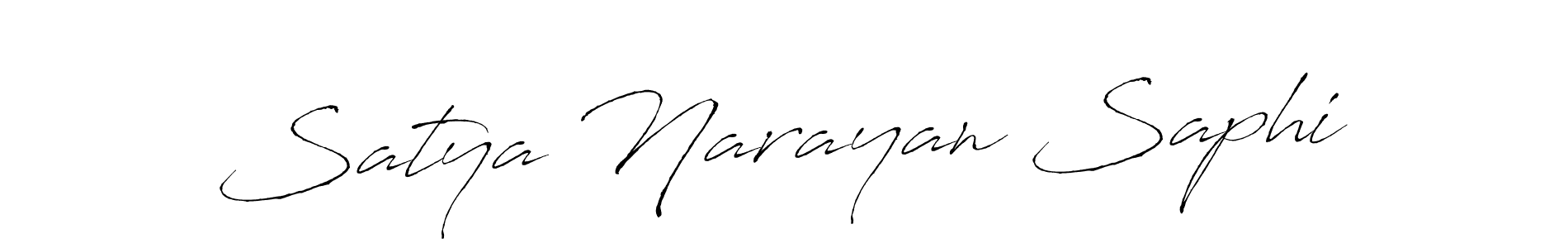 Make a beautiful signature design for name Satya Narayan Saphi. With this signature (Antro_Vectra) style, you can create a handwritten signature for free. Satya Narayan Saphi signature style 6 images and pictures png