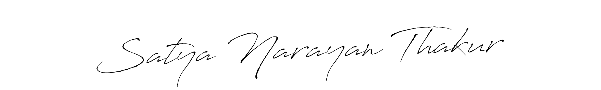 Create a beautiful signature design for name Satya Narayan Thakur. With this signature (Antro_Vectra) fonts, you can make a handwritten signature for free. Satya Narayan Thakur signature style 6 images and pictures png