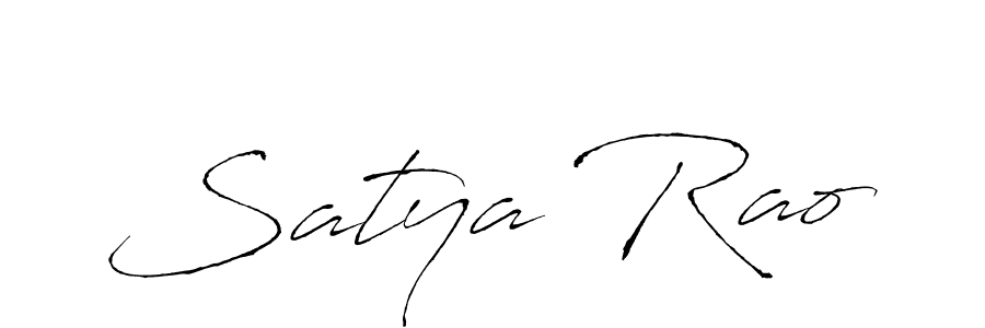 Use a signature maker to create a handwritten signature online. With this signature software, you can design (Antro_Vectra) your own signature for name Satya Rao. Satya Rao signature style 6 images and pictures png