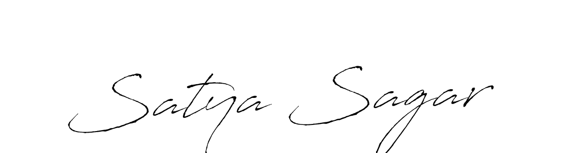 Create a beautiful signature design for name Satya Sagar. With this signature (Antro_Vectra) fonts, you can make a handwritten signature for free. Satya Sagar signature style 6 images and pictures png