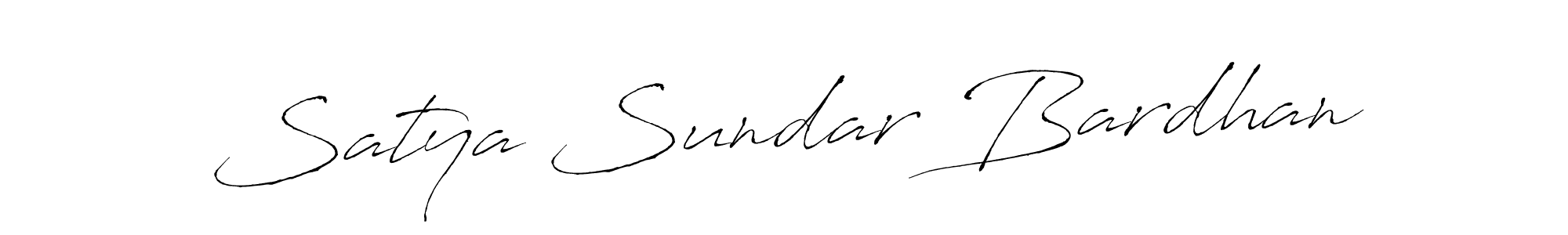 Create a beautiful signature design for name Satya Sundar Bardhan. With this signature (Antro_Vectra) fonts, you can make a handwritten signature for free. Satya Sundar Bardhan signature style 6 images and pictures png