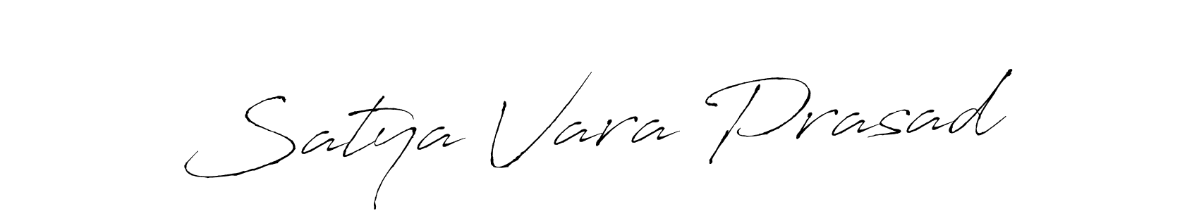 Create a beautiful signature design for name Satya Vara Prasad. With this signature (Antro_Vectra) fonts, you can make a handwritten signature for free. Satya Vara Prasad signature style 6 images and pictures png