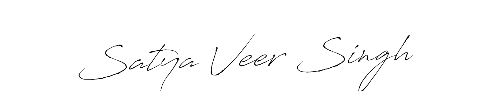 Satya Veer Singh stylish signature style. Best Handwritten Sign (Antro_Vectra) for my name. Handwritten Signature Collection Ideas for my name Satya Veer Singh. Satya Veer Singh signature style 6 images and pictures png