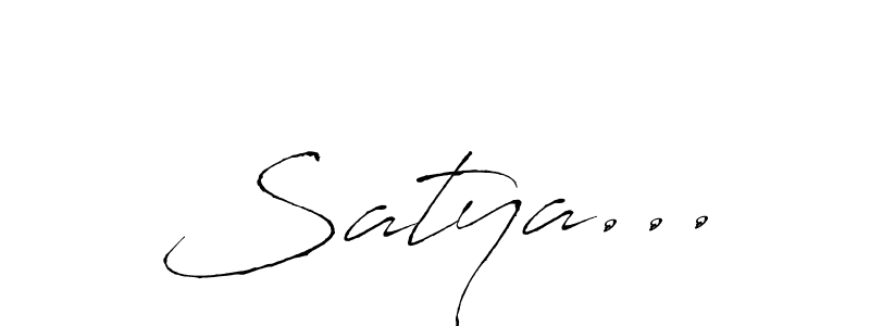 How to make Satya... signature? Antro_Vectra is a professional autograph style. Create handwritten signature for Satya... name. Satya... signature style 6 images and pictures png