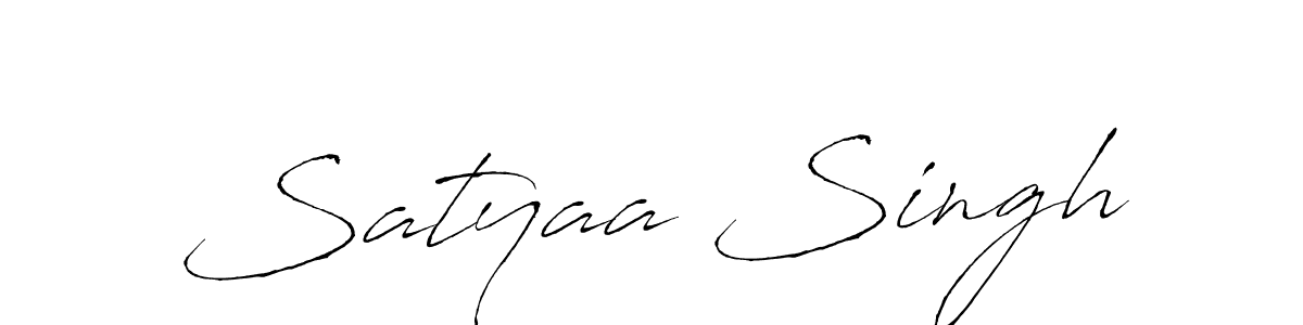 Make a beautiful signature design for name Satyaa Singh. With this signature (Antro_Vectra) style, you can create a handwritten signature for free. Satyaa Singh signature style 6 images and pictures png