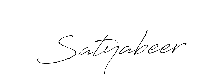 Satyabeer stylish signature style. Best Handwritten Sign (Antro_Vectra) for my name. Handwritten Signature Collection Ideas for my name Satyabeer. Satyabeer signature style 6 images and pictures png