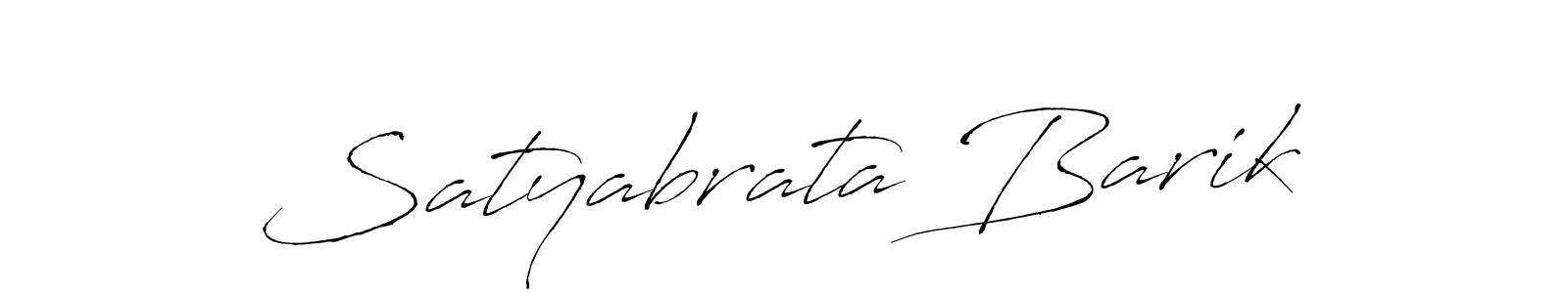 Create a beautiful signature design for name Satyabrata Barik. With this signature (Antro_Vectra) fonts, you can make a handwritten signature for free. Satyabrata Barik signature style 6 images and pictures png