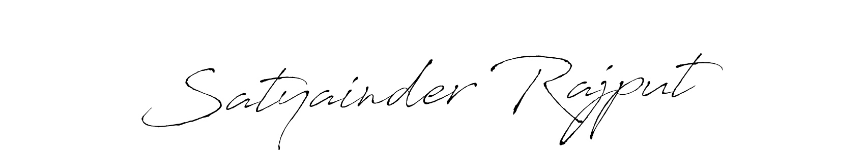 How to make Satyainder Rajput name signature. Use Antro_Vectra style for creating short signs online. This is the latest handwritten sign. Satyainder Rajput signature style 6 images and pictures png