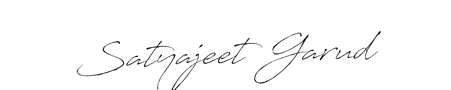 Create a beautiful signature design for name Satyajeet Garud. With this signature (Antro_Vectra) fonts, you can make a handwritten signature for free. Satyajeet Garud signature style 6 images and pictures png
