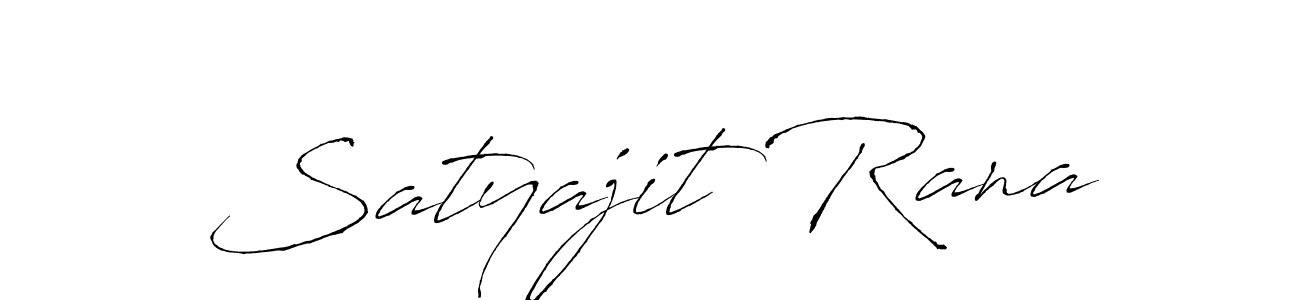 How to make Satyajit Rana name signature. Use Antro_Vectra style for creating short signs online. This is the latest handwritten sign. Satyajit Rana signature style 6 images and pictures png