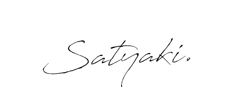 How to make Satyaki. name signature. Use Antro_Vectra style for creating short signs online. This is the latest handwritten sign. Satyaki. signature style 6 images and pictures png