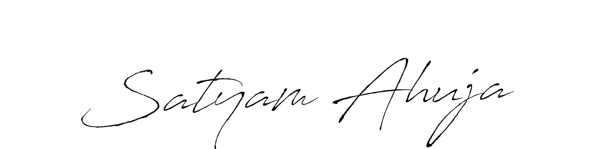 Design your own signature with our free online signature maker. With this signature software, you can create a handwritten (Antro_Vectra) signature for name Satyam Ahuja. Satyam Ahuja signature style 6 images and pictures png