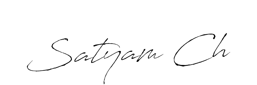 You should practise on your own different ways (Antro_Vectra) to write your name (Satyam Ch) in signature. don't let someone else do it for you. Satyam Ch signature style 6 images and pictures png