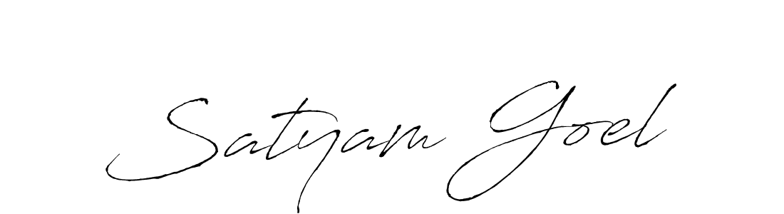 Design your own signature with our free online signature maker. With this signature software, you can create a handwritten (Antro_Vectra) signature for name Satyam Goel. Satyam Goel signature style 6 images and pictures png