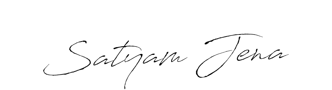 How to make Satyam Jena name signature. Use Antro_Vectra style for creating short signs online. This is the latest handwritten sign. Satyam Jena signature style 6 images and pictures png