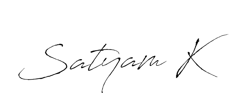 Make a beautiful signature design for name Satyam K. Use this online signature maker to create a handwritten signature for free. Satyam K signature style 6 images and pictures png