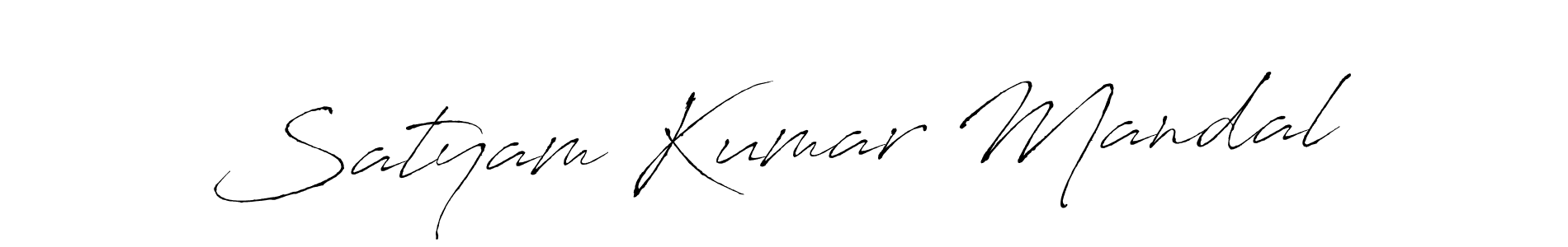 The best way (Antro_Vectra) to make a short signature is to pick only two or three words in your name. The name Satyam Kumar Mandal include a total of six letters. For converting this name. Satyam Kumar Mandal signature style 6 images and pictures png