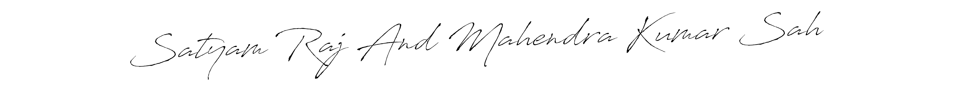 Also we have Satyam Raj And Mahendra Kumar Sah name is the best signature style. Create professional handwritten signature collection using Antro_Vectra autograph style. Satyam Raj And Mahendra Kumar Sah signature style 6 images and pictures png