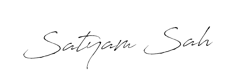 Antro_Vectra is a professional signature style that is perfect for those who want to add a touch of class to their signature. It is also a great choice for those who want to make their signature more unique. Get Satyam Sah name to fancy signature for free. Satyam Sah signature style 6 images and pictures png