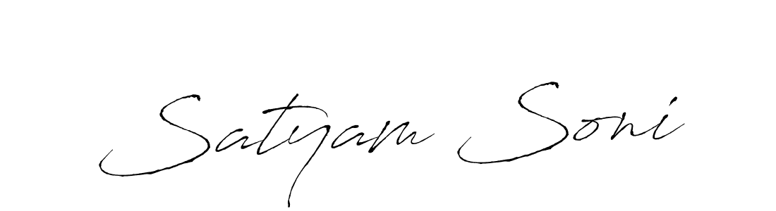 How to make Satyam Soni signature? Antro_Vectra is a professional autograph style. Create handwritten signature for Satyam Soni name. Satyam Soni signature style 6 images and pictures png