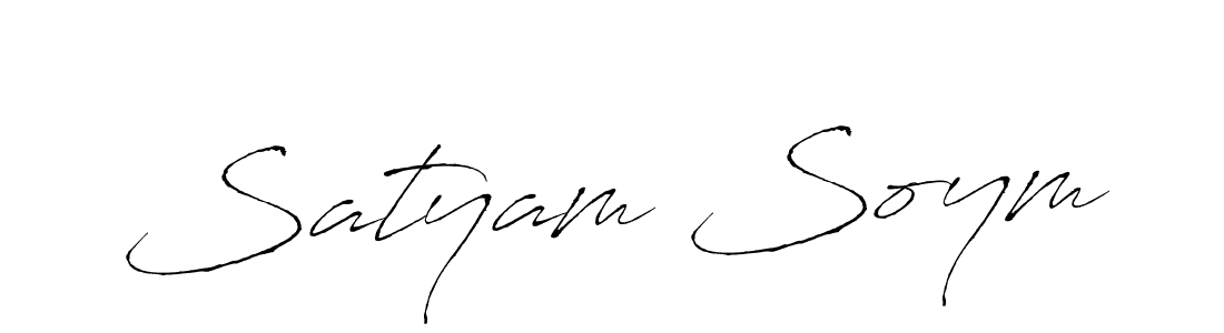 Use a signature maker to create a handwritten signature online. With this signature software, you can design (Antro_Vectra) your own signature for name Satyam Soym. Satyam Soym signature style 6 images and pictures png