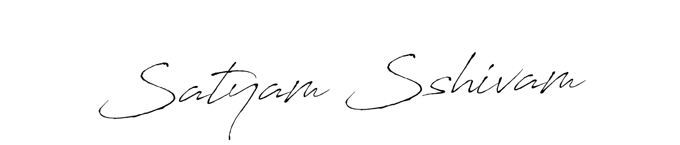 Similarly Antro_Vectra is the best handwritten signature design. Signature creator online .You can use it as an online autograph creator for name Satyam Sshivam. Satyam Sshivam signature style 6 images and pictures png