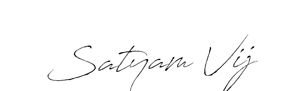 This is the best signature style for the Satyam Vij name. Also you like these signature font (Antro_Vectra). Mix name signature. Satyam Vij signature style 6 images and pictures png