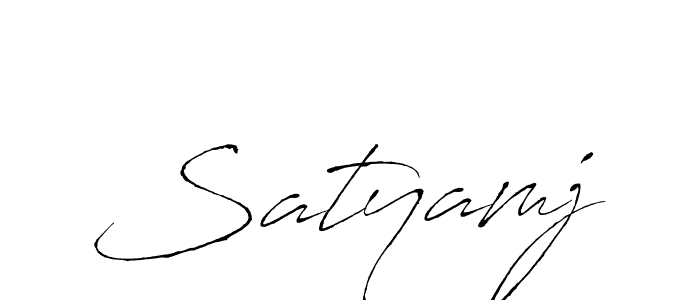 Antro_Vectra is a professional signature style that is perfect for those who want to add a touch of class to their signature. It is also a great choice for those who want to make their signature more unique. Get Satyamj name to fancy signature for free. Satyamj signature style 6 images and pictures png