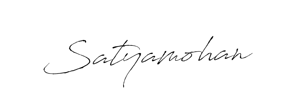 How to make Satyamohan signature? Antro_Vectra is a professional autograph style. Create handwritten signature for Satyamohan name. Satyamohan signature style 6 images and pictures png